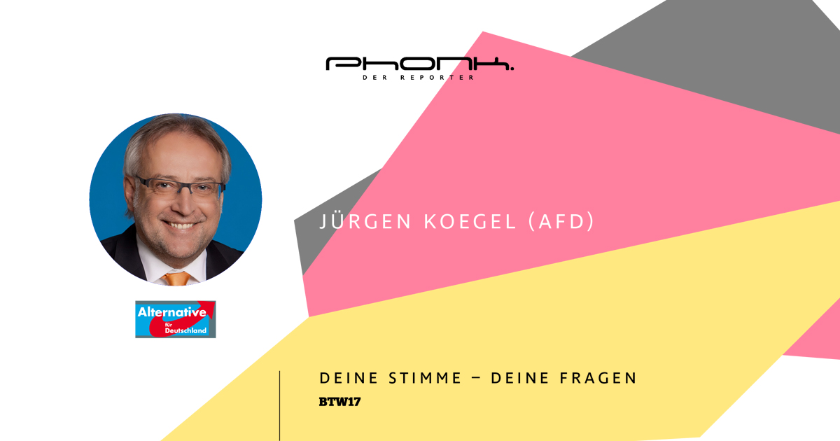 Bundestagswahl 2017 in Heilbronn - Jürgen Koegel (AfD)