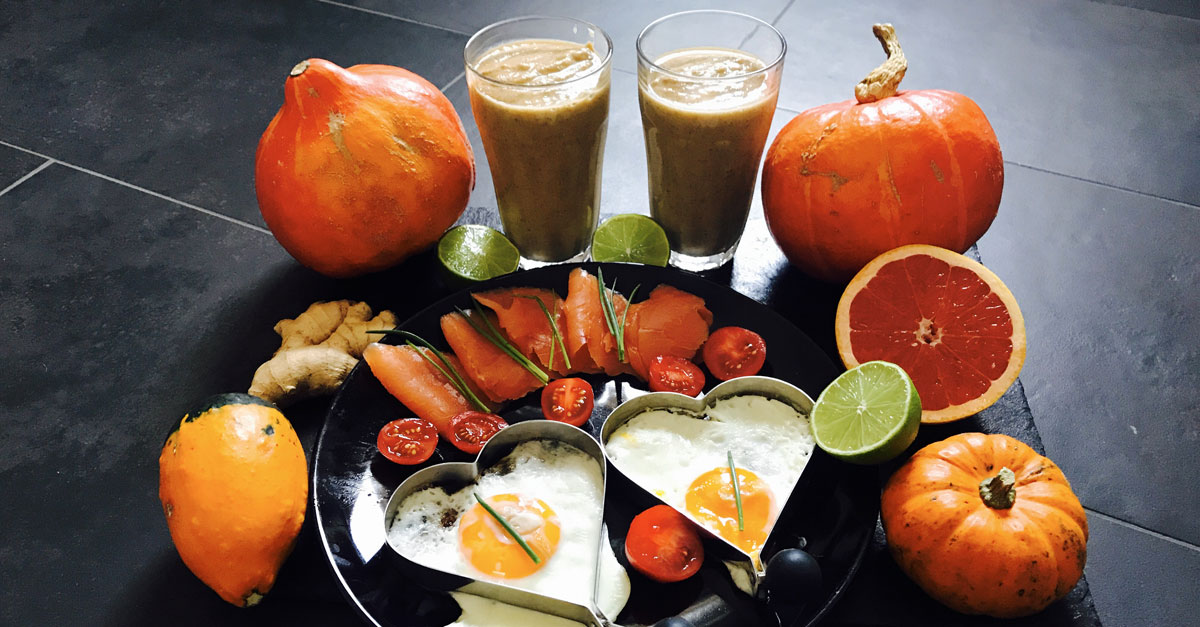 Bunter Protein-Smoothie - Frühstück