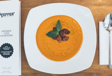 Pfeffer Lebensmittel Heilbronn - Geeiste Tomatensuppe (Teller)