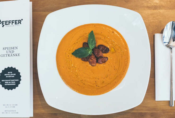 Pfeffer Lebensmittel Heilbronn - Geeiste Tomatensuppe (Teller)