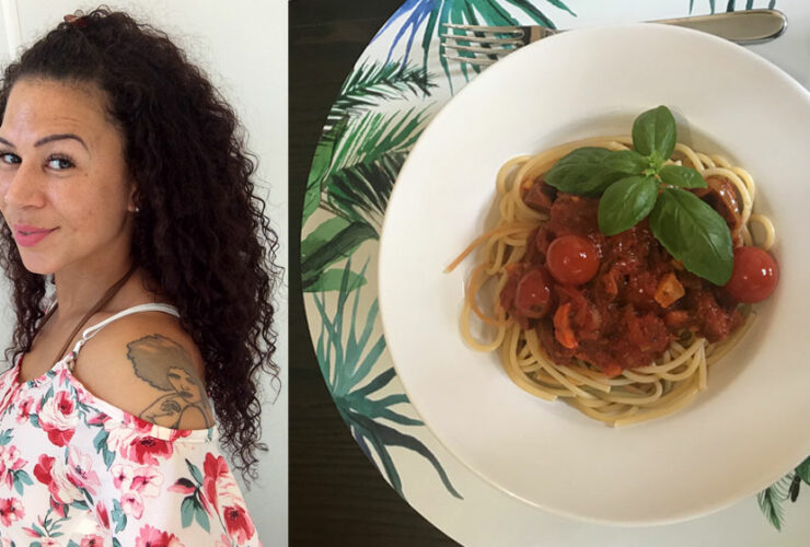 Yummy - Charmaine Frey - Spaghetti mit pikanter Tomatensoße (Titel)