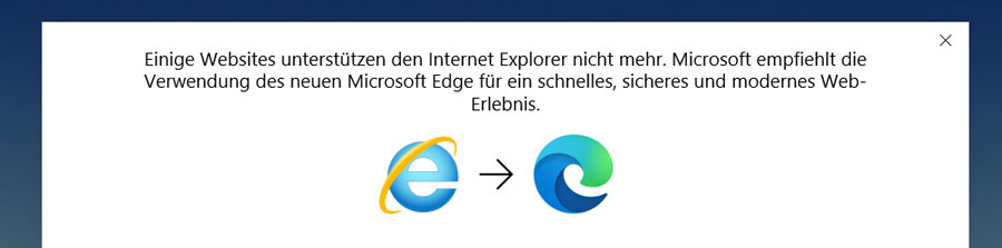 Internet Explorer - Microsoft Edge (2020)