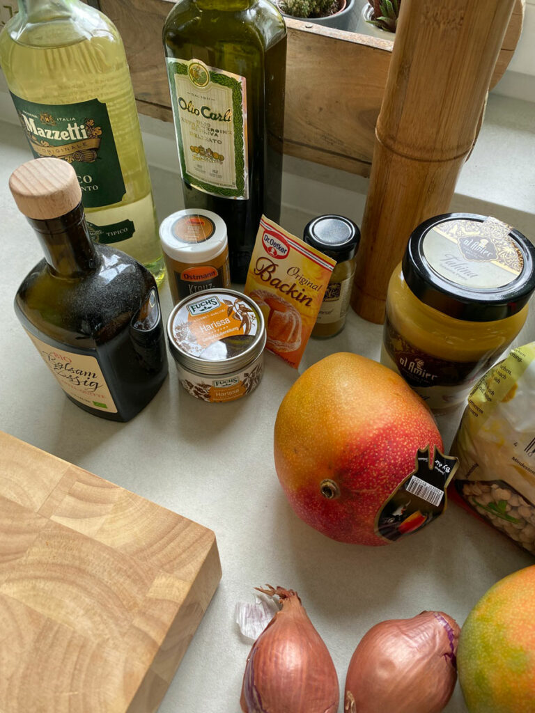 Gebackene Falafel, Hummus & Mangosauce - Zutaten