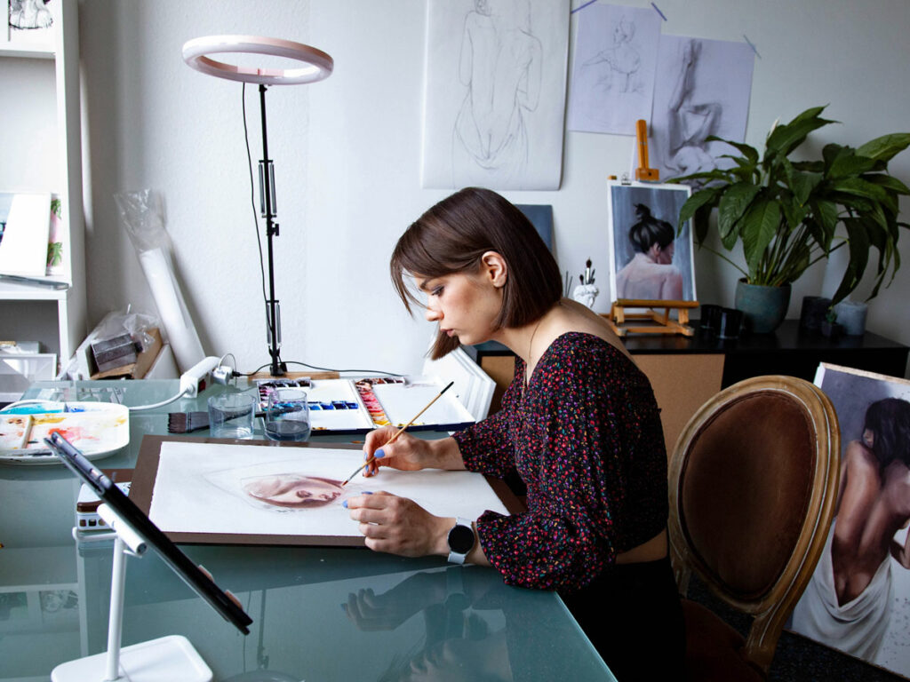 Irina Schulz: Malerin - Heilbronn (Portrait 2)