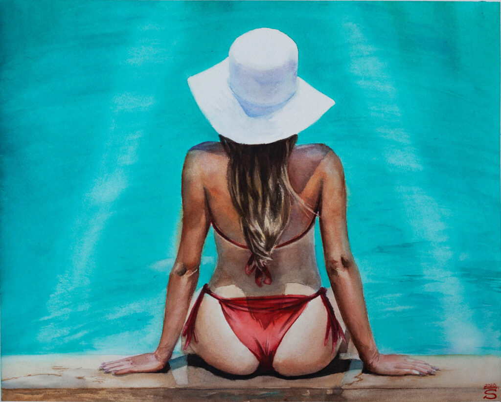 Irina Schulz - Summer (Aquarellgemälde)