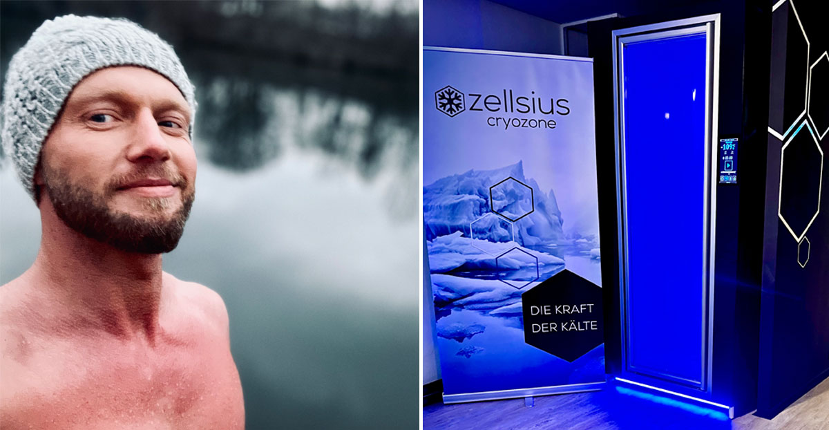 Roland Erb präsentiert zellsius cryozone, Heilbronns erste Kältekammer