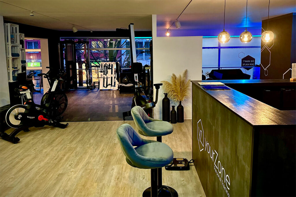 Innenansicht der yourZone Personal Training Lounge in Heilbronn