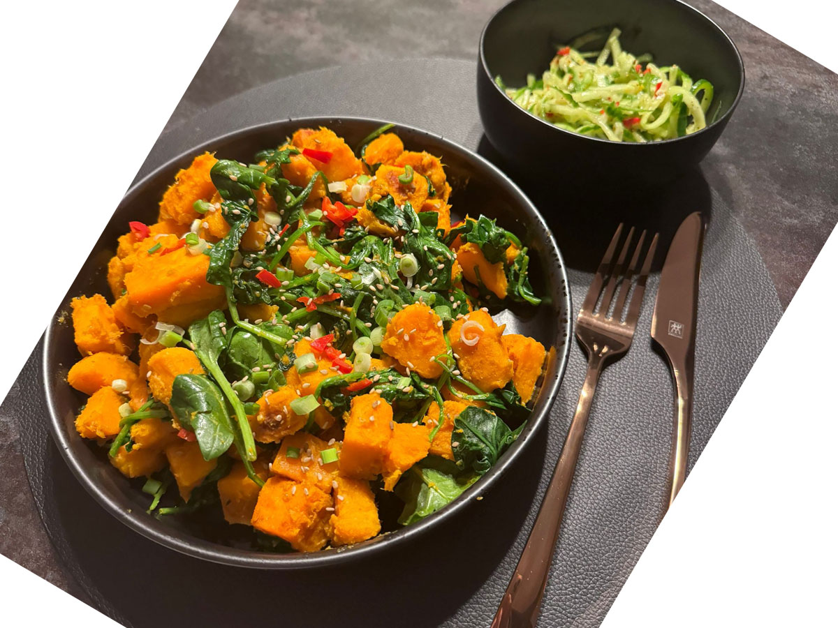 Gebratene Süßkartoffeln: Veggie-Rezept von Jennifer Sailer