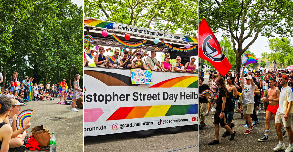 CSD Heilbronn 2024: Regenbogen über Heilbronn