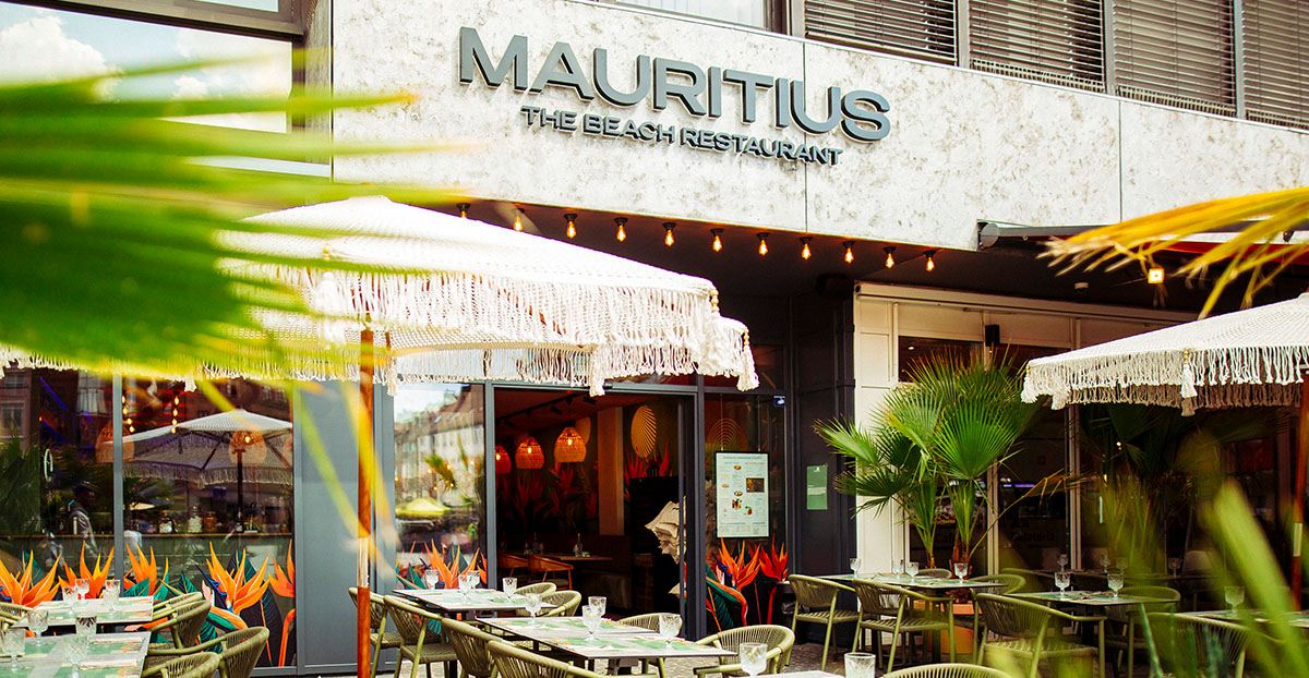 Außenansicht des Restaurant Mauritius in Heilbronn