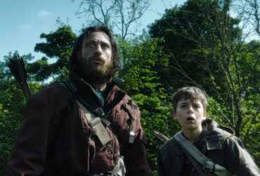 Aaron Taylor-Johnson & Alfie Williams in "28 Years Later"