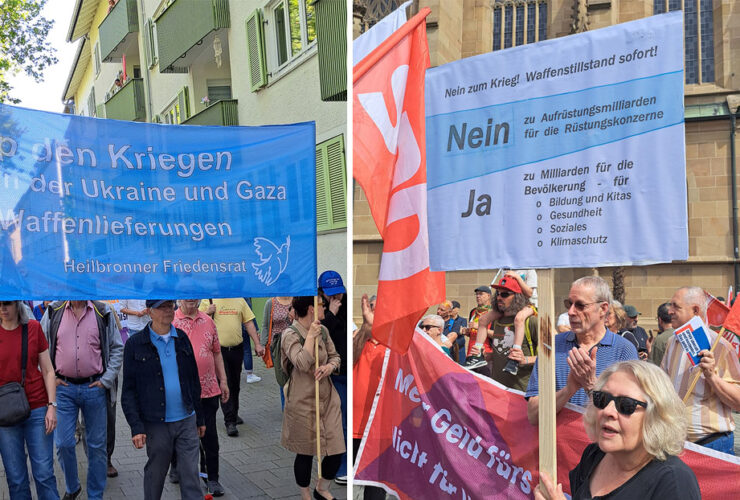 Heilbronner Friedensrat: Demonstrationen am 1. Mai 2025