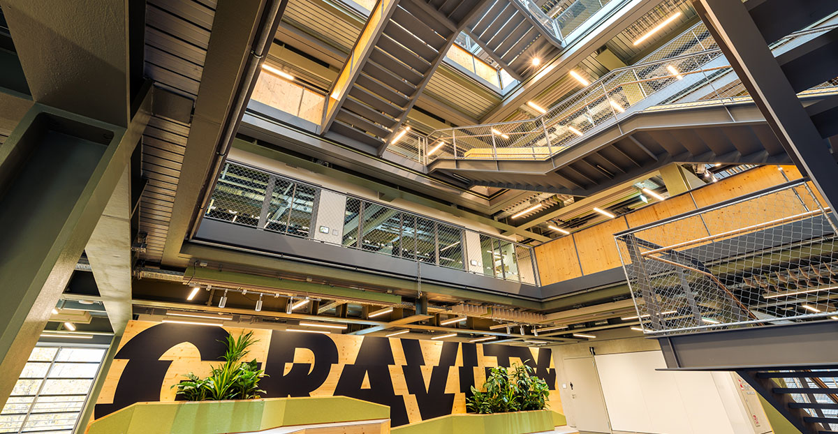 Treppenhaus im Gravity Heilbronn