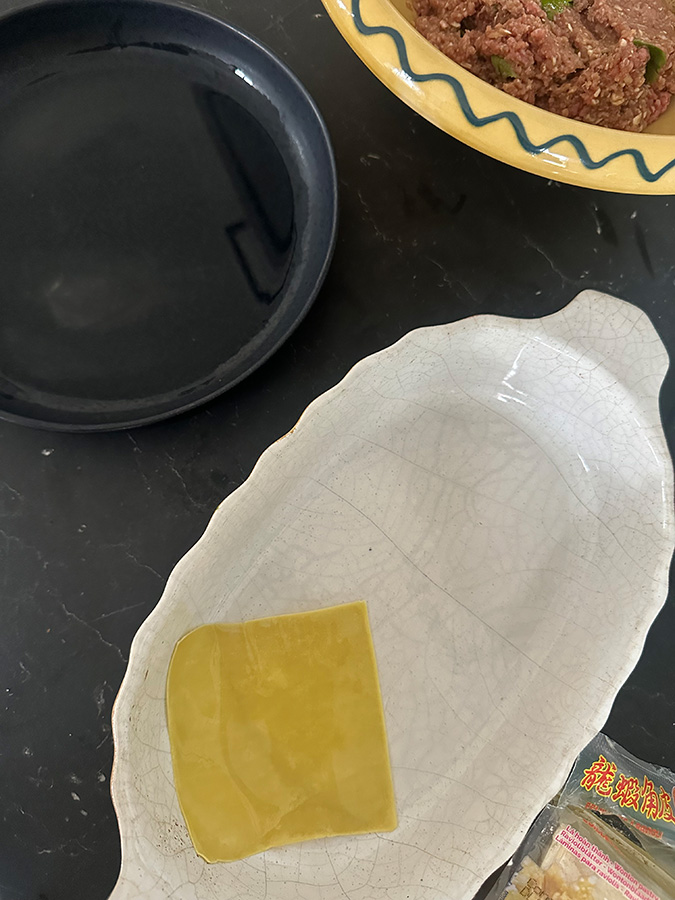 Wantanteigblatt für Asiatische Dumpling-Lasagne