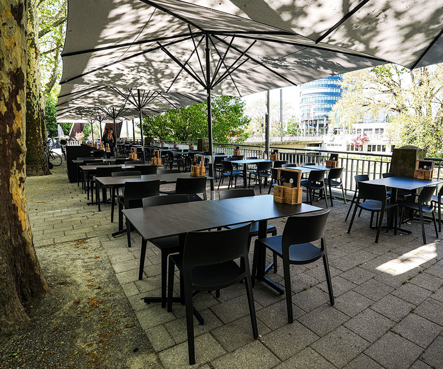 Terrasse von 60 seconds to napoli in Heilbronn