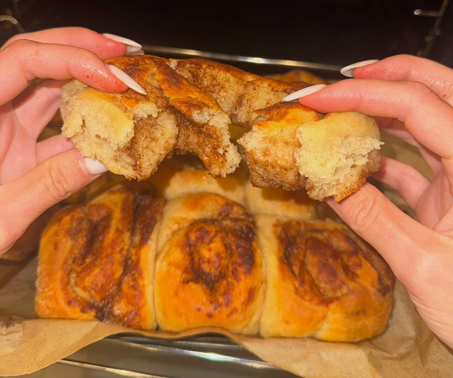 High-Protein-Zimtschnecken